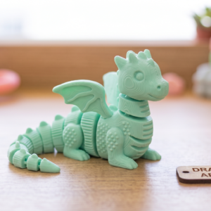 Dragãozinho Articulado Sensorial — Fidget Flexível 3D
